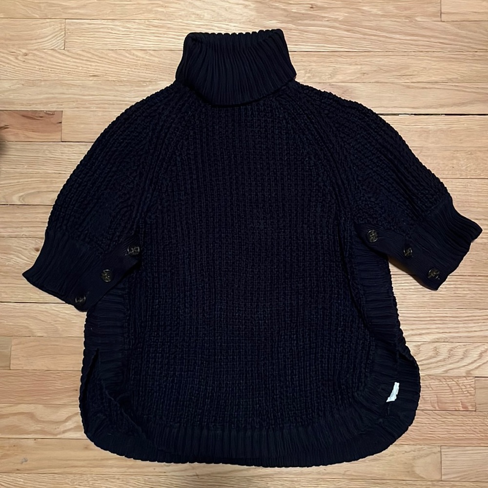 J.Crew Chunky Knit Short Sleeve Turtleneck Poncho